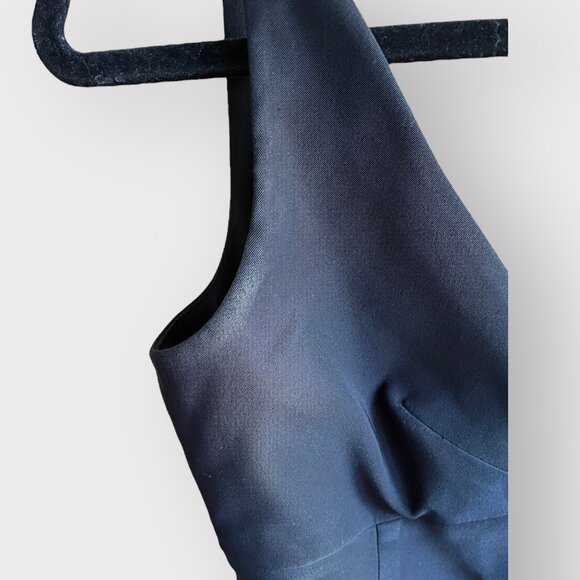 Laundry by Shelli Segal Size 8 VINTAGE Black Sleeveless V-Neck Bodycon Dress - Picture 5 of 11